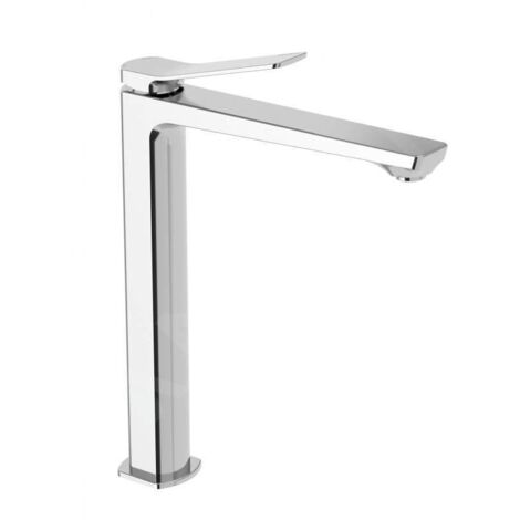 Miscelatore lavabo prolungato con scarico Clic-Clac Paffoni serie Tilt TI081KCR  Cromato - Ottone