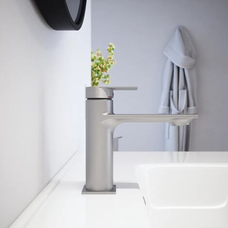 Miscelatore Lavabo senza Scarico Nickel Spazzolato Mod. Rita