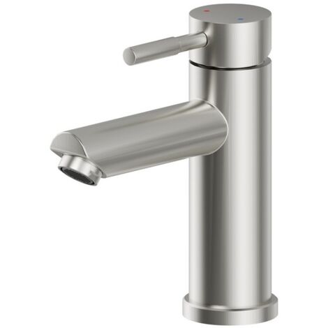 Miscelatore Lavabo Serie Delton in Acciaio con Piletta Click Clack