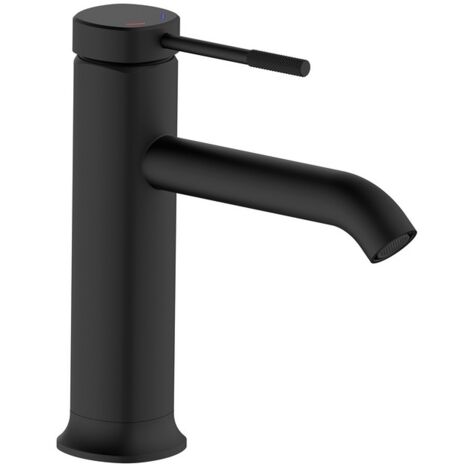 Miscelatore Lavabo Serie Nobel Nero con Piletta Click Clack