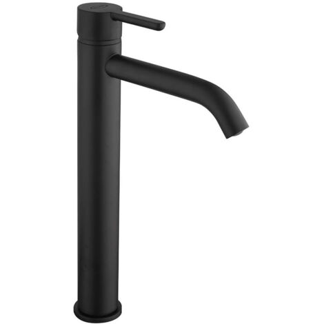 Miscelatore lavabo Sunset Yo alto senza scarico in ottone nero