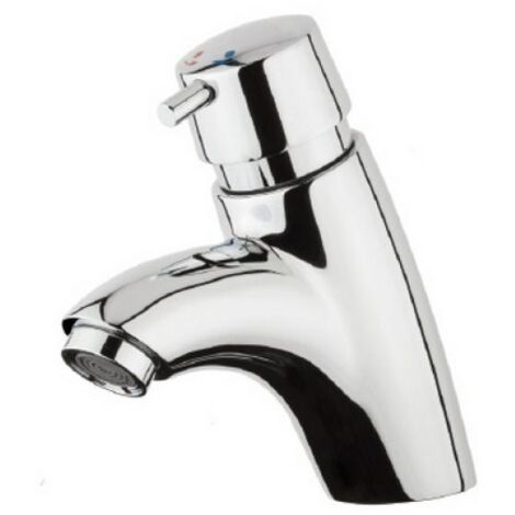 MISCELATORE LAVABO TEMPORIZZATO COASSIALE CON REGOLAZIONE TEMPO