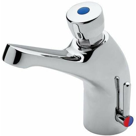 IDRAL RUBINETTERIA Miscelatore lavabo temporizzato con comando a pulsante Idral Classic 08012 Cromo