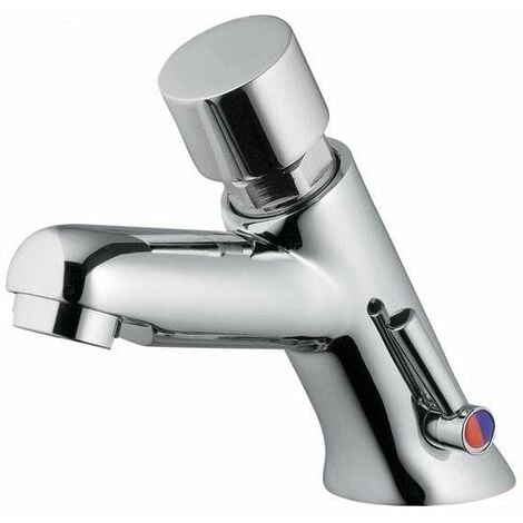 IDRAL RUBINETTERIA Miscelatore lavabo temporizzato con miscelazione tramite leva laterale Idral Modern 08212 Cromo