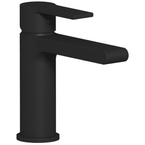 Miscelatore lavabo whynot completo di scarico automatico nero opaco