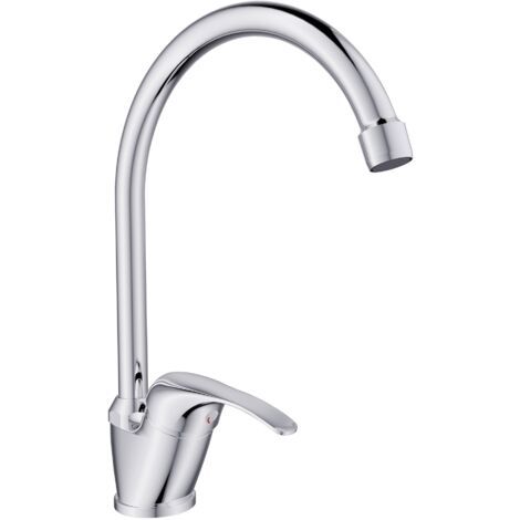 Miscelatore Lavello Bocca Alta Serie Clara Cromato