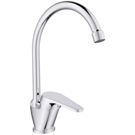 Miscelatore Lavello Bocca Alta Serie Linda Cromato