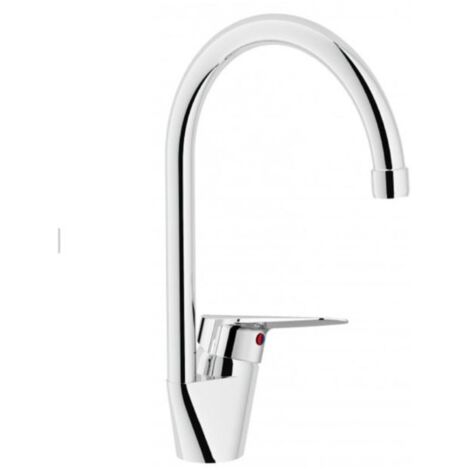 Miscelatore lavello bocca orientabile in ottone cromato - Nobili Hof