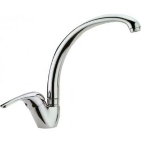 MISCELATORE LAVELLO CANNA ALTA CROLLA - OTTONE CROMATO - 1 pezzo
