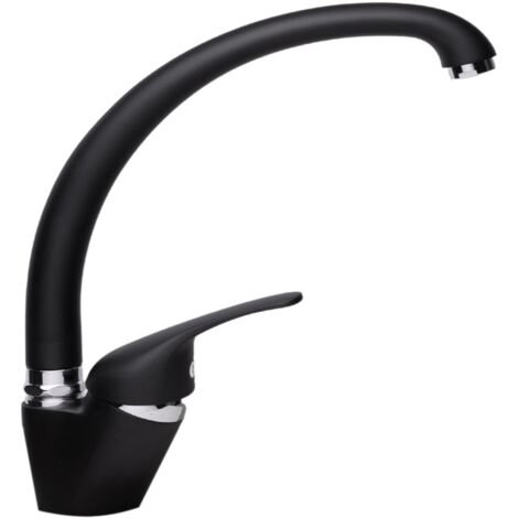 Miscelatore Lavello canna conica Porta &amp Bini Colore a scelta Granito Nero