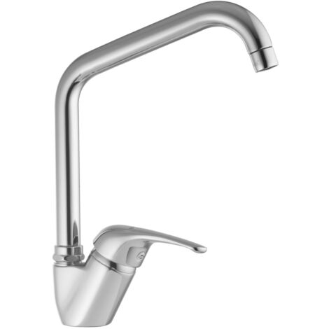 Miscelatore Lavello canna Sagomata Porta &amp Bini Colore a scelta Cromo