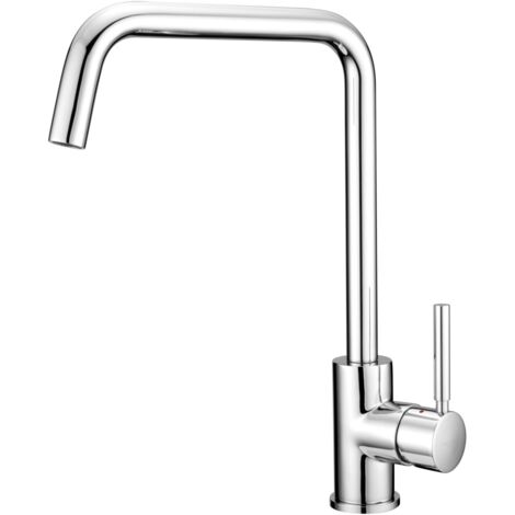 Miscelatore Lavello canna Sagomata serie Forma Porta &amp Bini Colore a scelta Cromo