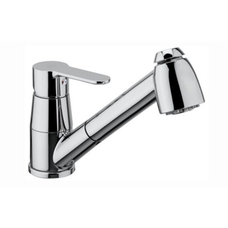 Miscelatore lavello con doccia estraibile linea blu paffoni
