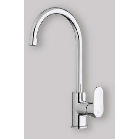 Miscelatore lavello cucina Candy con canna orientabile in ottone