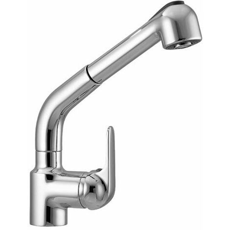 Miscelatore Monocomando Da Lavello Mamoli - Bocca Girevole E Doccia Estraibile, Cromo, Cartuccia Ceramica