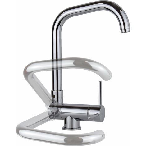 Miscelatore lavello cucina colore cromo canna abbattibile Gattoni 6014765C0  Cromo