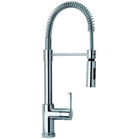 Miscelatore lavello cucina con bocca a molla Paini Arena 92CR557LLPE  Cromo