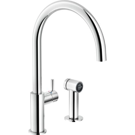 Miscelatore lavello cucina con doccia estraibile Nobili Side CU96600CR  Cromo