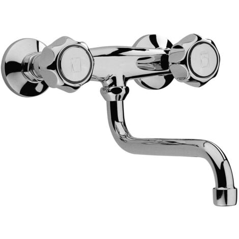 Miscelatore lavello cucina con installazione a parete Paini Arno 37CR501  Cromo