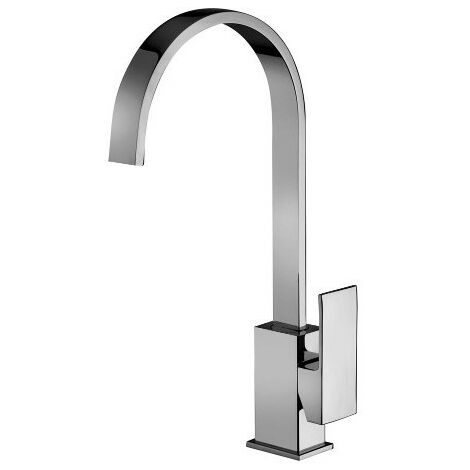 Miscelatore lavello cucina Elle con canna orientabile e in ottone