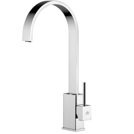 Miscelatore lavello cucina Level con canna orientabile in ottone
