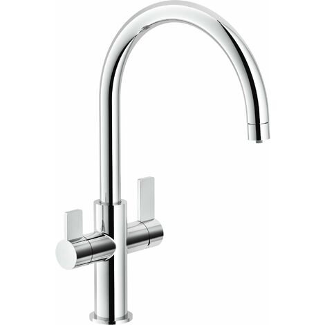 Miscelatore lavello cucina per acqua filtrata 3 vie Nobili Flag FL96824/3VCR Cromo - Cromo