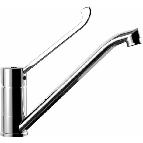 Miscelatore lavello cucina Red con leva clinica in ottone cromo