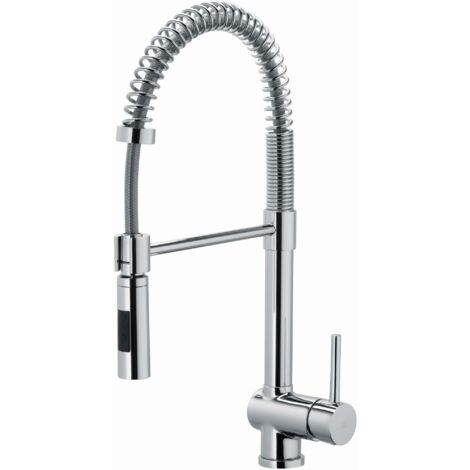 Miscelatore lavello cucina Stick con canna orientabile in ottone