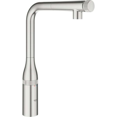 Miscelatore lavello Essence Smart Control 31615 L-Ausl allungabile. Doccia di risciacquo in acciaio