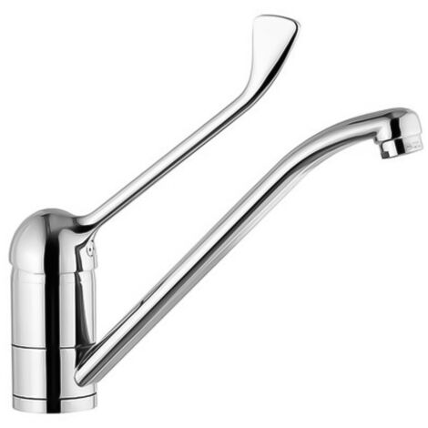 Miscelatore lavello in ottone cromato con leva clinica linea Mariani Epic
