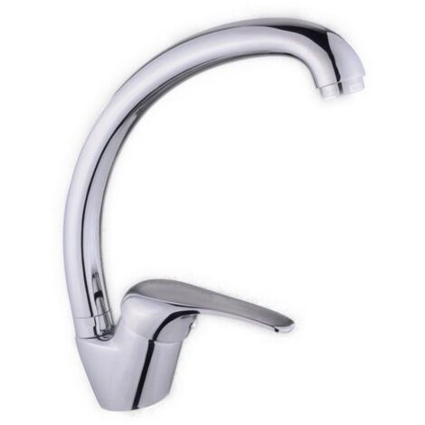 Miscelatore Lavello Laterale Serie Alice – Cromato con Canna Girevole e Flessibili Inclusi
