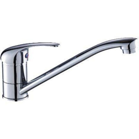 MISCELATORE LAVELLO MONO CANNA BASSA PARIGI EFFE - OTTONE CROMATO - 1 pezzo