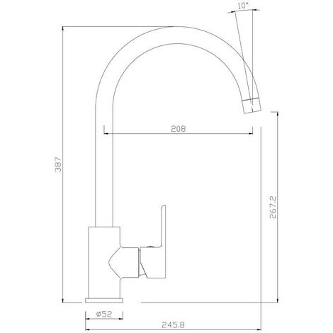 Miscelatore Lavello SERIE 3000, finitura cromo