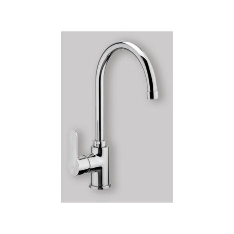 Miscelatore Lavello Tubo Girevole Blu Ø 20 Mm Con Flex Inox