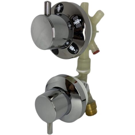 Miscelatore Meccanico Completo 3 funzioni Novellini MISCMPLA3F-K  Cromo