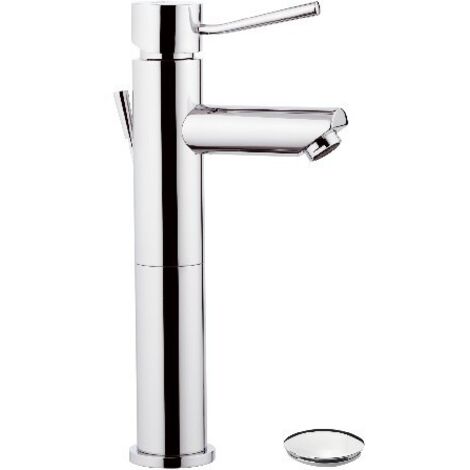 Miscelatore minimal alto per lavabo con o senza scarico rubinetteria remer Piletta di scarico: Click - Clack