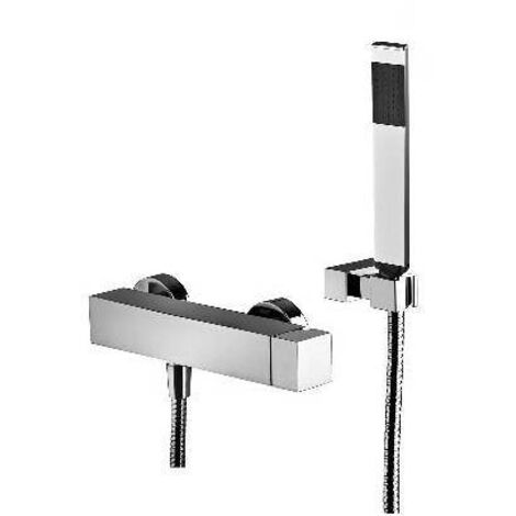 MISCELATORE MONOC. ESTERNO DOCCIA CON ACCESSORI ELLE Cromo PAFFO