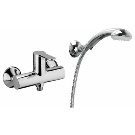 MISCELATORE MONOC. ESTERNO DOCCIA SENZA ACCESSORI LINEA BLU Cromo