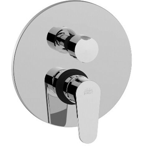 MISCELATORE MONOC. INCASSO DOCCIA CON DEV. 2 VIE GREEN Cromo