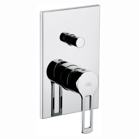 MISCELATORE MONOC. INCASSO DOCCIA CON DEVIATORE LINEA RINGO Cromo PAFFONI