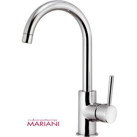 Miscelatore monoc. lavello bocca girevole ad "u" linea epic cromo
