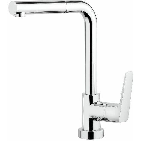 MISCELATORE MONOC. LAVELLO CON DOCCIA ESTRAIBILE SPARTACO Cromo