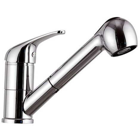 Miscelatore monoc. lavello doccia estraibile linea astro 2 cromo