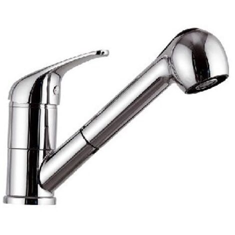 MISCELATORE MONOC. LAVELLO DOCCIA ESTRAIBILE LINEA ASTRO 2 Cromo