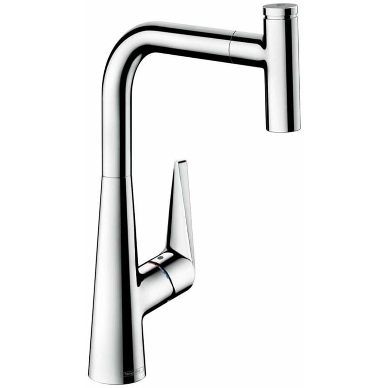 Hansgrohe Talis Select M51 - Miscelatore da lavello M5115-H300 con doccetta estraibile, sBOX, cromato 73853000