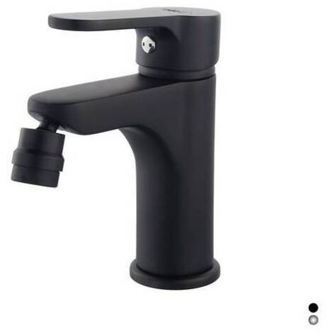 MISCELATORE MONOCOMANDO BIDET SERIE PACO Misura: Nero opaco -  Senza piletta