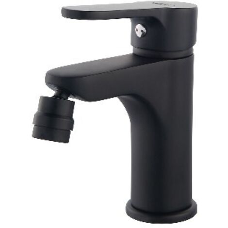 MISCELATORE MONOCOMANDO BIDET SERIE PACO Nero opaco - Senza piletta