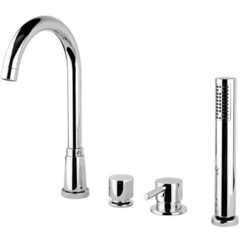 Miscelatore monocomando bordo vasca 4 fori saturno sa15