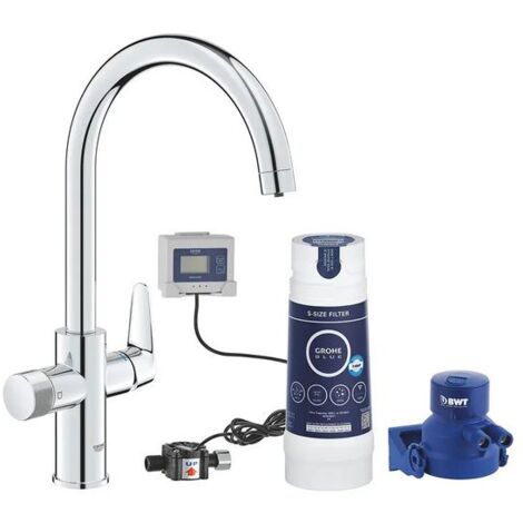 Miscelatore Monocomando con Depuratore GROHE Blue Pure Baucurve Cromo Lucido - 30581000