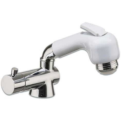 Miscelatore Per Bidet Con Doccetta Estraibile.Miscelatore Monocomando Con Doccetta Bianca A Levetta E Tubo 5 1000060099